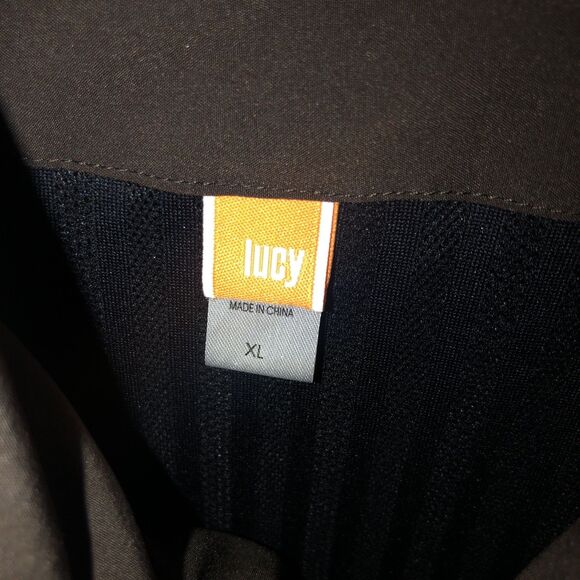 Lucy Activewear Full Zip Jacket Women’s XL Brown Lightweight Stretch Athleisure - Picture 4 of 9